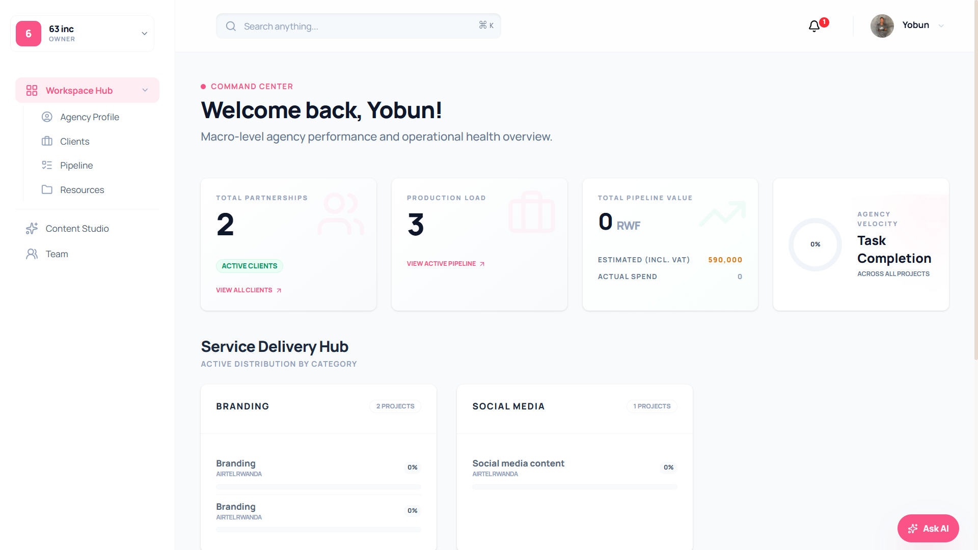 PlanCraft AI Dashboard